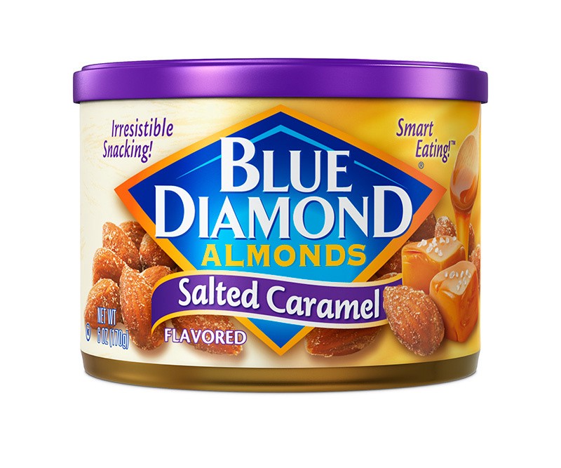 slide 1 of 3, Blue Diamond Salted Caramel 6oz Almonds, 6 oz