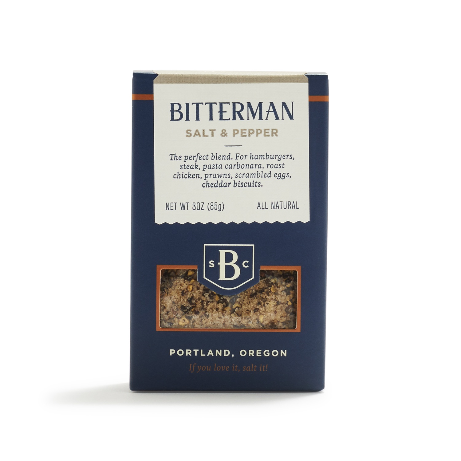 slide 1 of 1, Bitterman Salt Co. Salt & Pepper, 3 oz