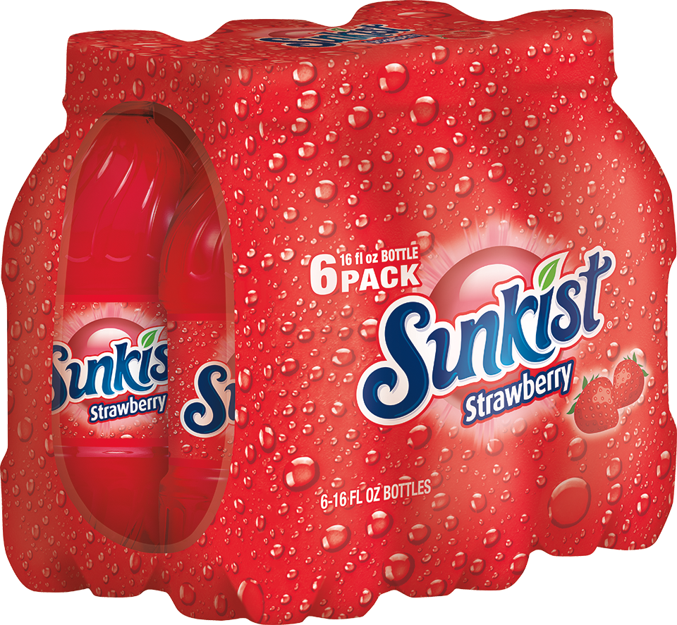 slide 2 of 5, Sunkist Strawberry Soda- 6 ct, 6 ct