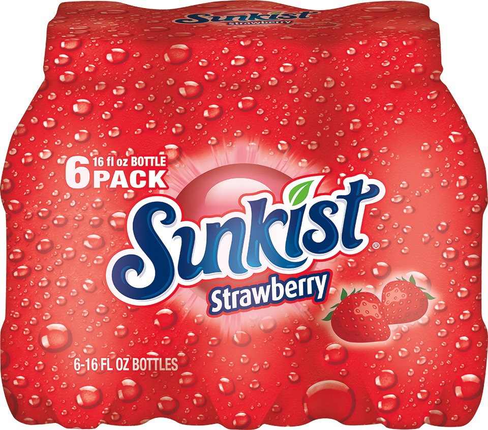 slide 5 of 5, Sunkist Strawberry Soda- 6 ct, 6 ct