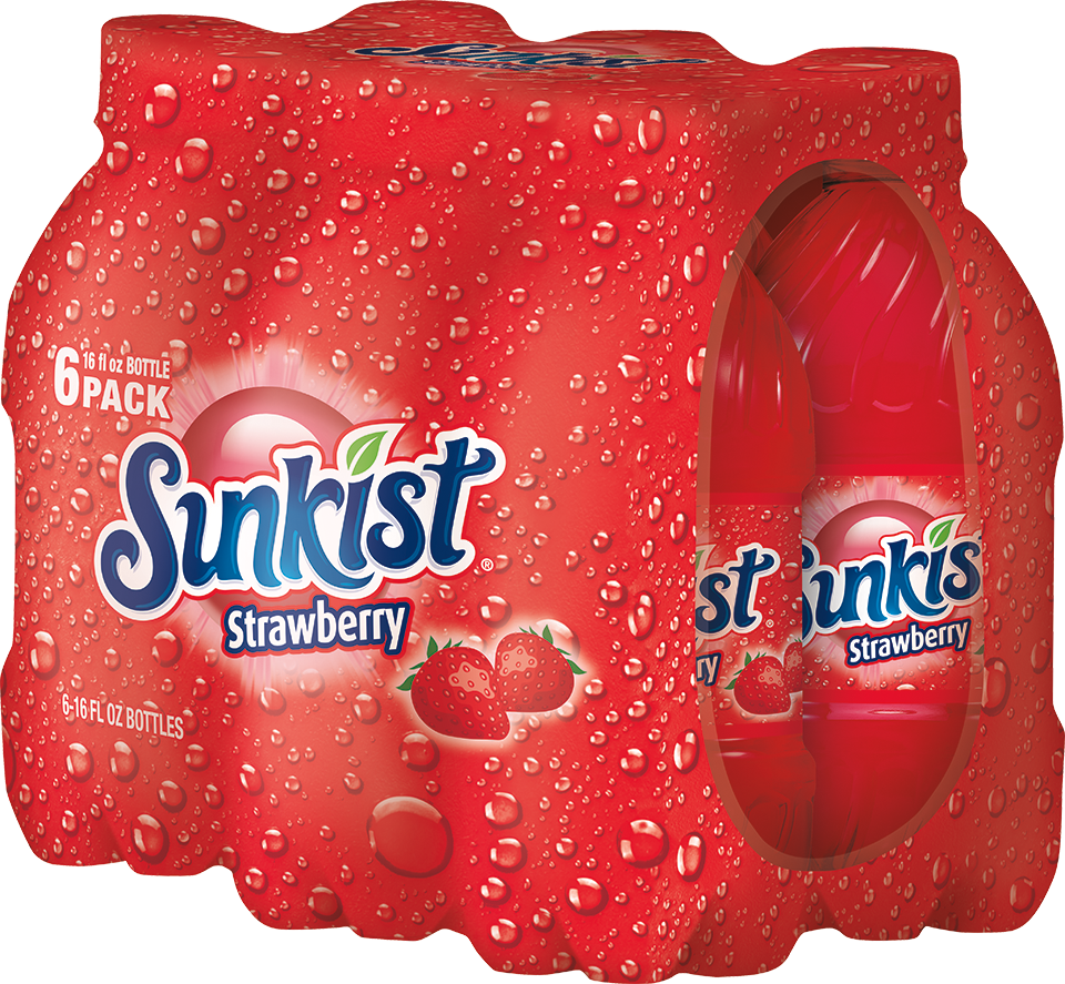 slide 4 of 5, Sunkist Strawberry Soda- 6 ct, 6 ct