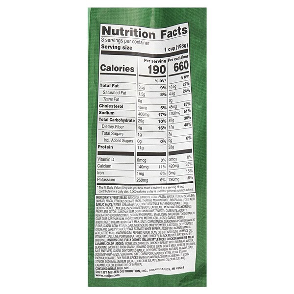 slide 15 of 25, Meijer Garlic Chicken Skillet Meal, 21 oz