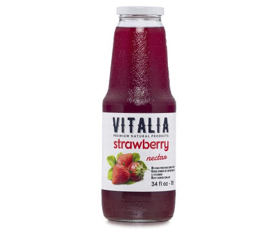 slide 1 of 1, Vitalia Strawberry Nectar Beverage, 34 Oz., 34 oz
