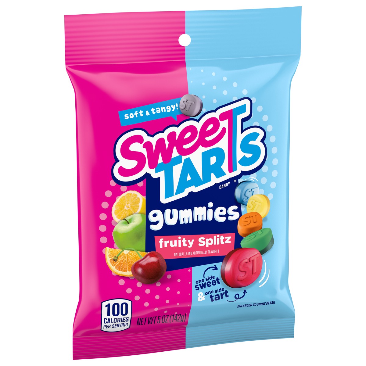 slide 2 of 9, SweeTARTS Gummies Fruity Splitz Candy 5 oz, 5 oz