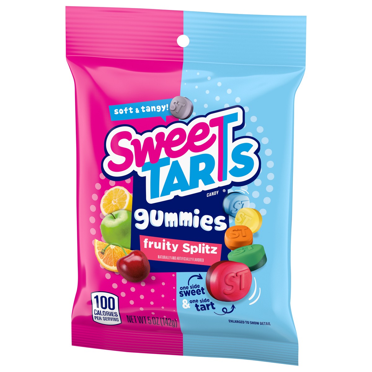slide 5 of 9, SweeTARTS Gummies Fruity Splitz Candy 5 oz, 5 oz