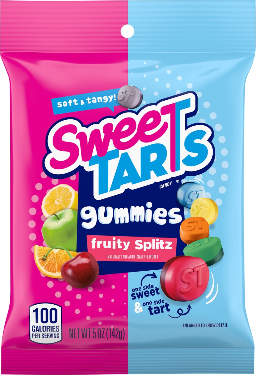 slide 7 of 9, SweeTARTS Gummies Fruity Splitz Candy 5 oz, 5 oz