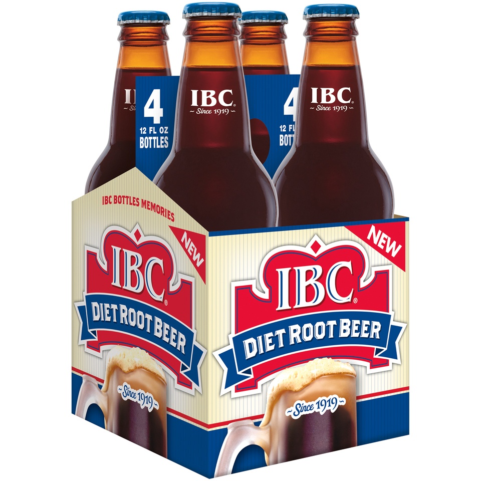 slide 2 of 4, IBC Diet Root Beer, 4; 12 fl oz