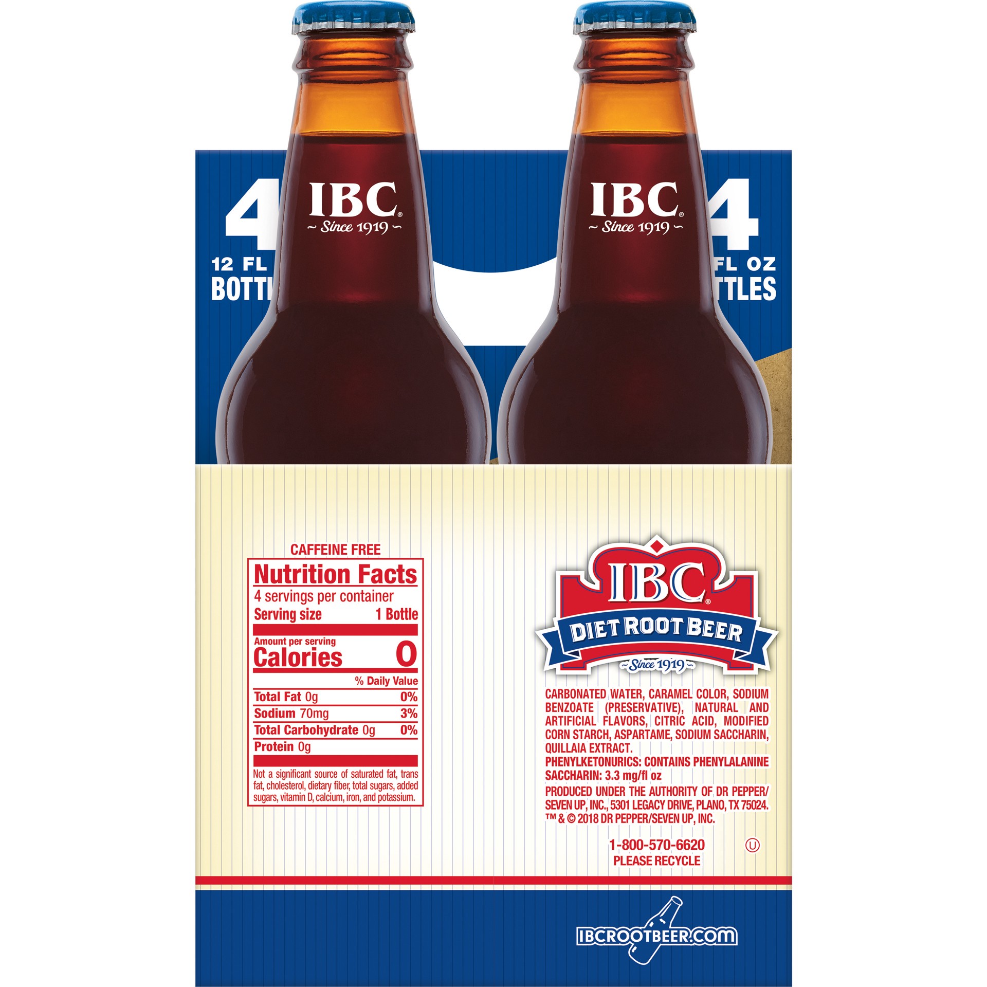 slide 2 of 3, IBC Diet IBC Root Beer Soda- 4 ct, 4 ct