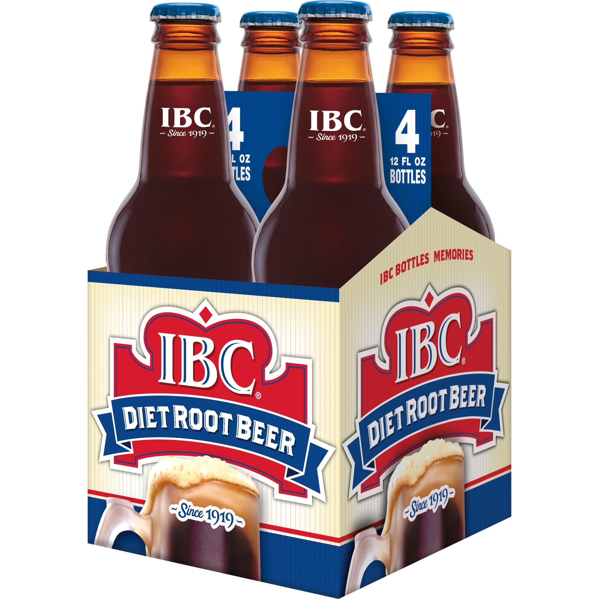 slide 3 of 3, IBC Diet IBC Root Beer Soda- 4 ct, 4 ct