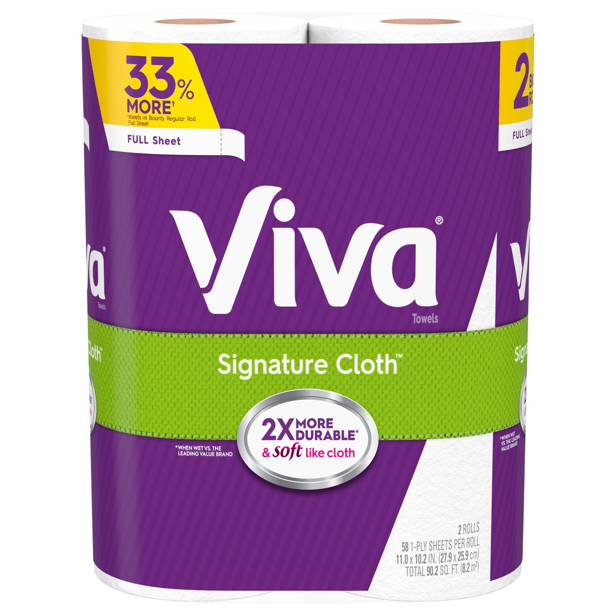 slide 1 of 3, Viva Towels, 1-Ply, 2 ct