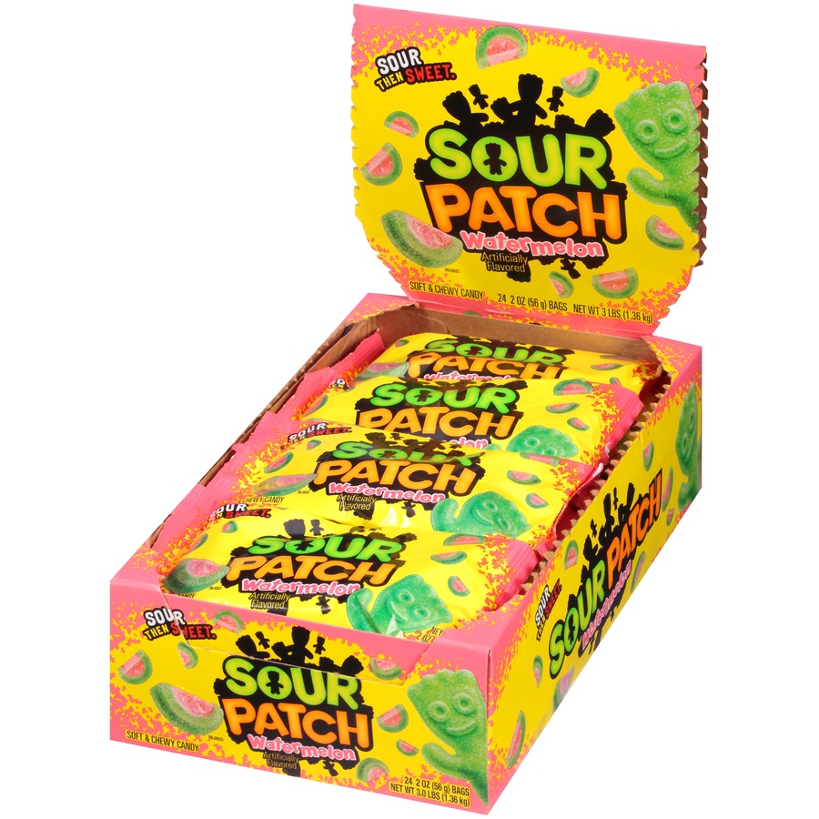 slide 3 of 8, Sour Patch Kids Watermelon Soft & Chewy Candy, 2 oz