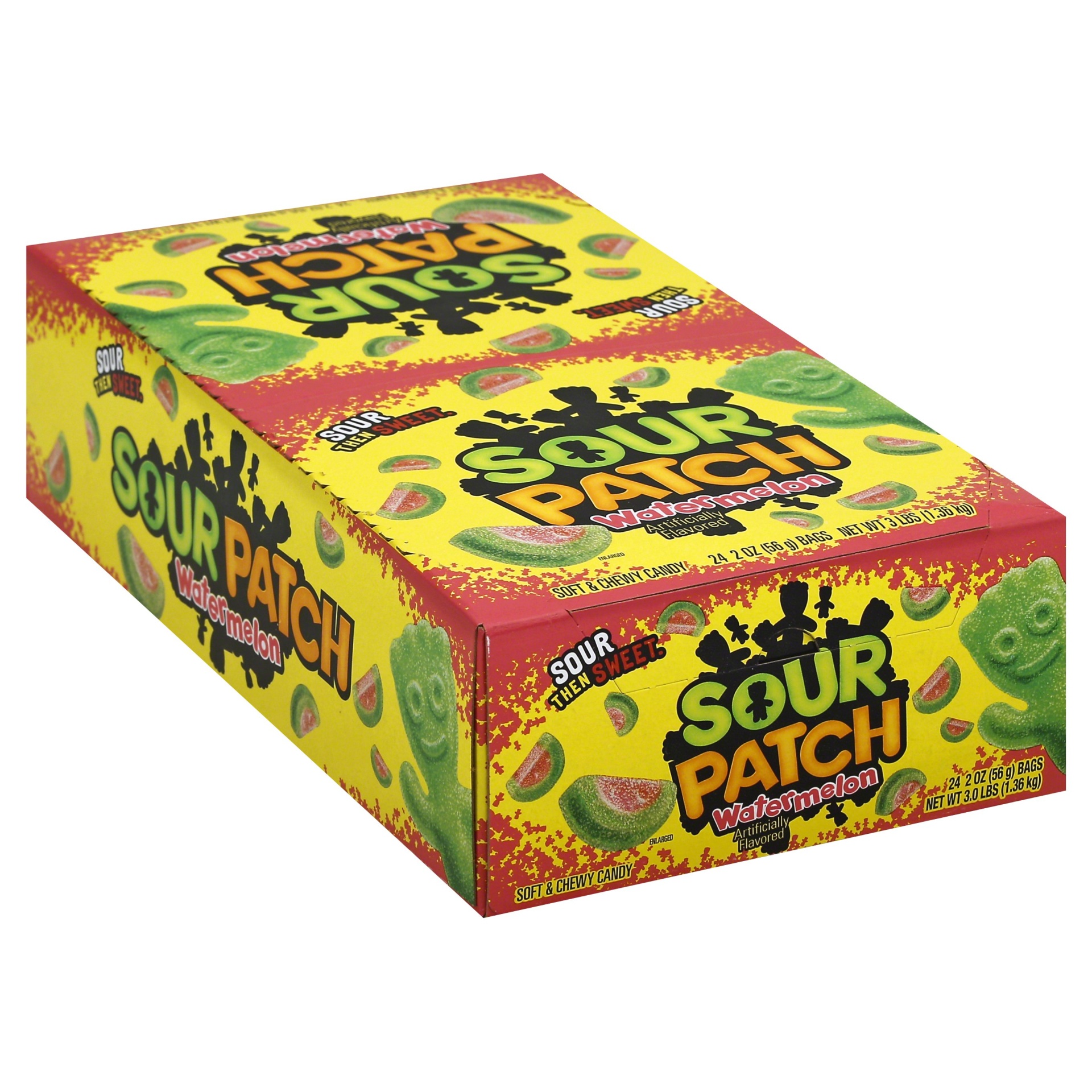 slide 1 of 8, Sour Patch Kids Watermelon Soft & Chewy Candy, 2 oz