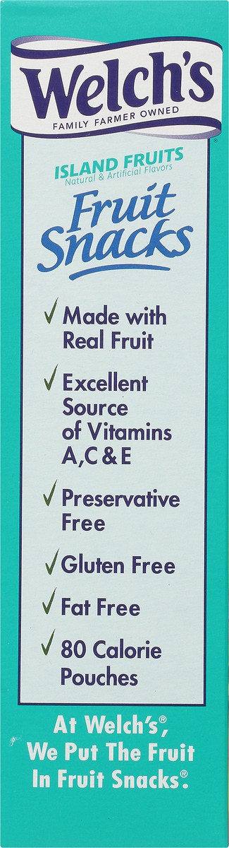 slide 9 of 9, Welch's Fruit Snacks, Island Fruits, 0.9 Ounces, 22 Pouches, 19.8 oz