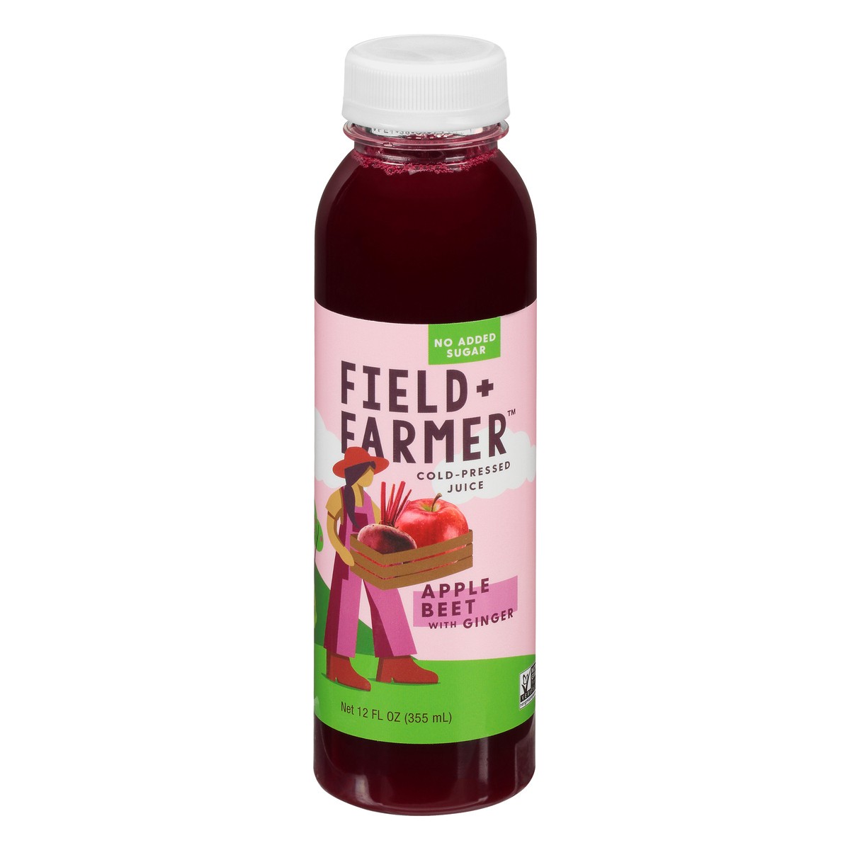 slide 6 of 10, Field + Farmer Cold-Pressed Apple Beet Juice 12 oz, 12 oz