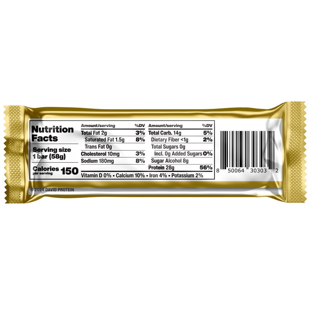 slide 6 of 6, DAVID Fudge Brownie Flavored Bar 12 - 2.05 oz Bars, 12 ct; 2.2 oz