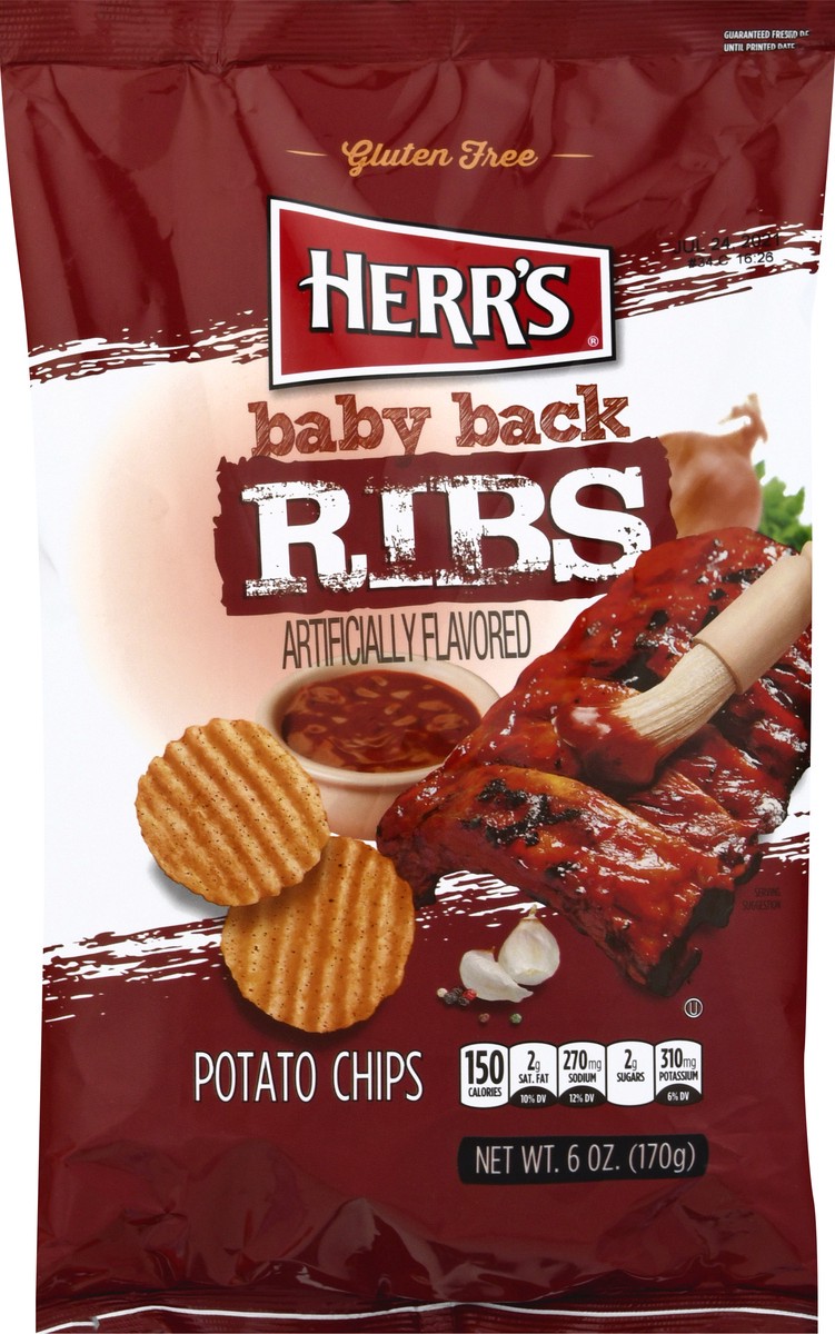 slide 9 of 10, Herr's Baby Back Ribs, 7 oz