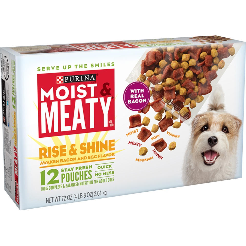 slide 2 of 5, Moist & Meaty Rise & Shine Wet Dog Food, 72 oz