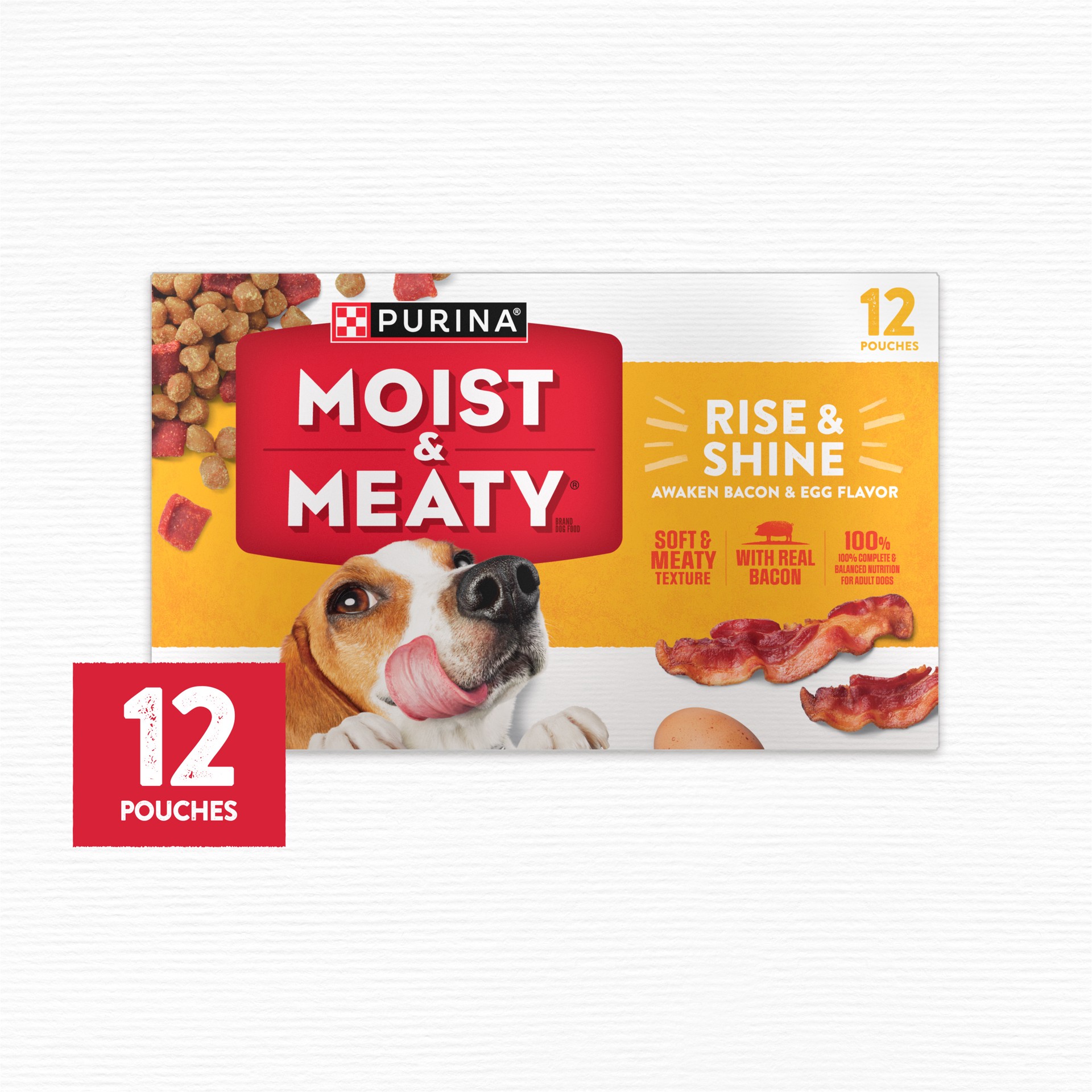 slide 2 of 9, Moist & Meaty Rise & Shine Wet Dog Food, 72 oz