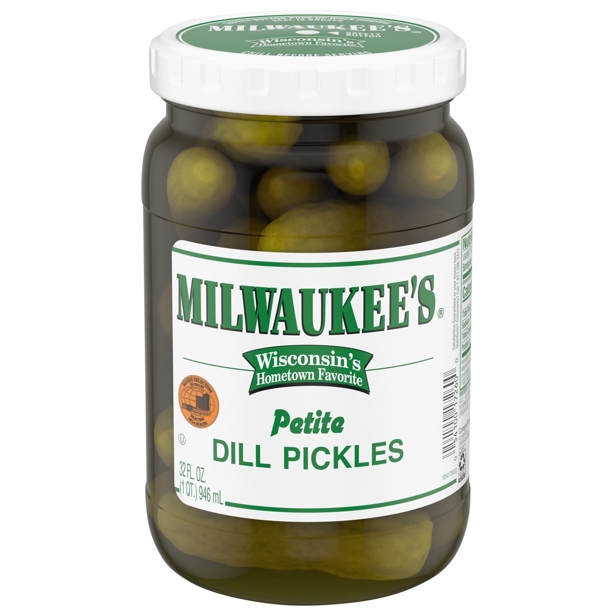 slide 1 of 5, Milwaukee's Petite Dill Pickles, 32 oz., 32 fl oz