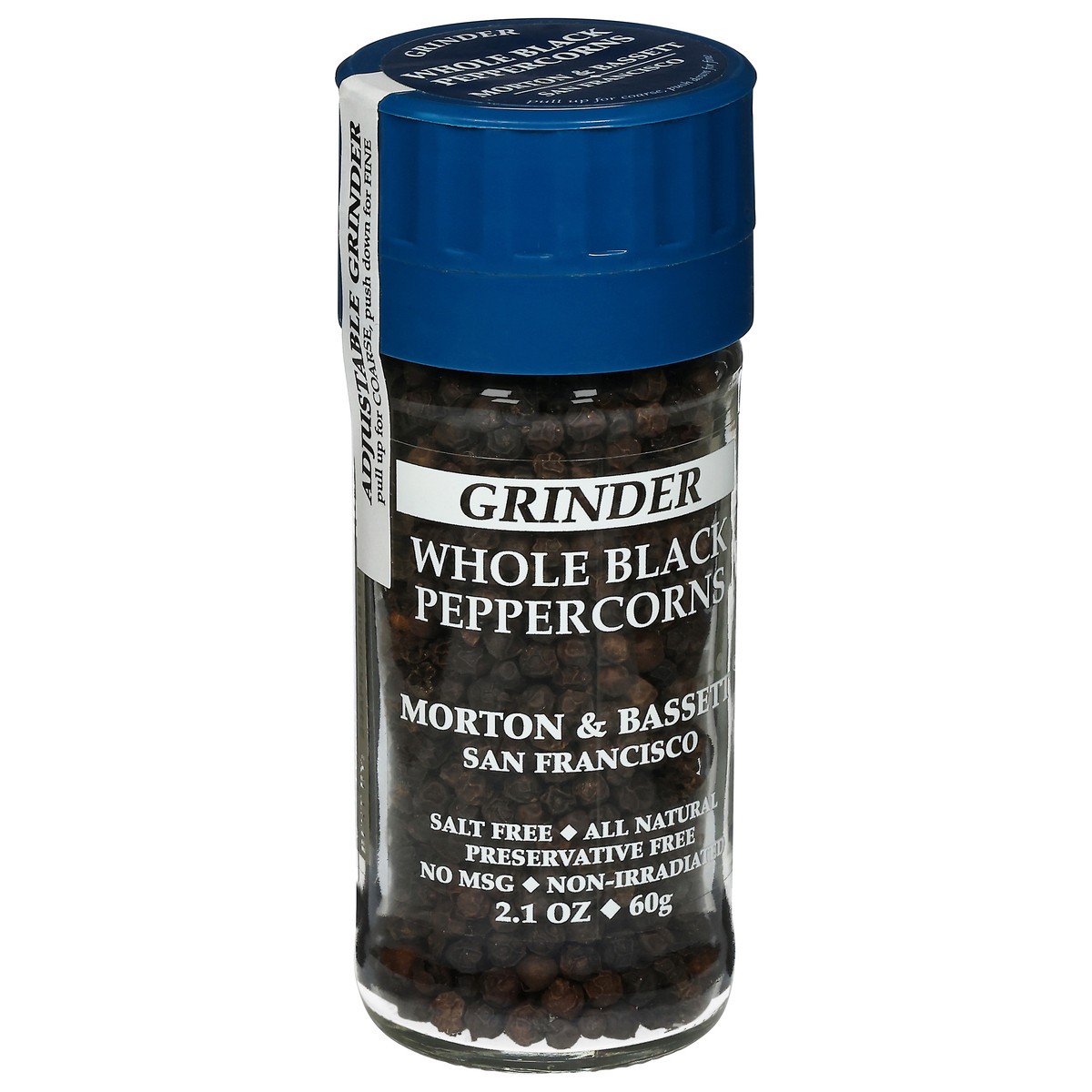 slide 7 of 11, Morton & Bassett Spices Morton & Bassett Grinder Whole Black Peppercorns, 2.1 oz