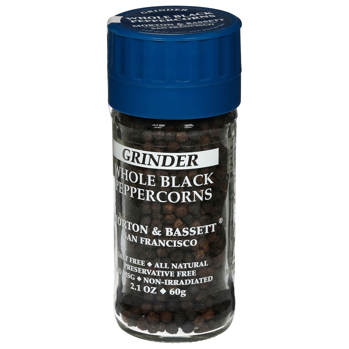 slide 11 of 11, Morton & Bassett Spices Morton & Bassett Grinder Whole Black Peppercorns, 2.1 oz