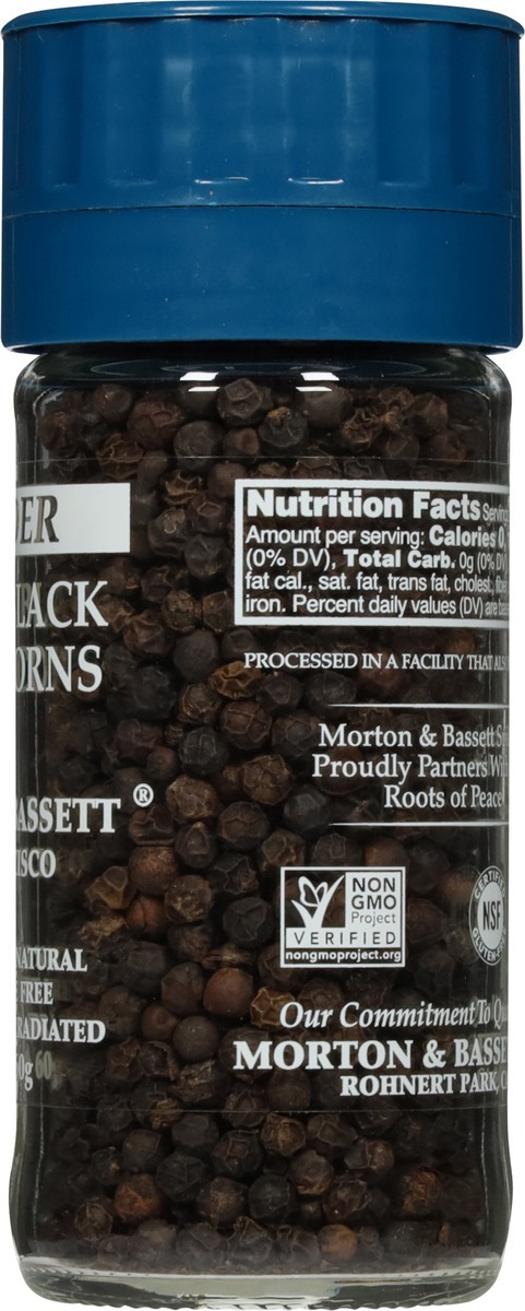 slide 2 of 11, Morton & Bassett Spices Morton & Bassett Grinder Whole Black Peppercorns, 2.1 oz