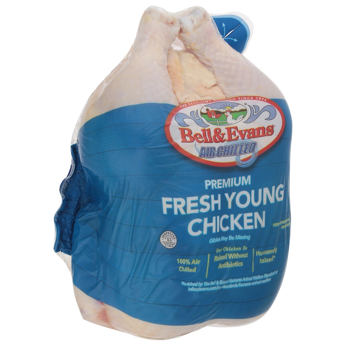 slide 5 of 12, Bell & Evans Premium Fresh Young Chicken 1 ea, per lb