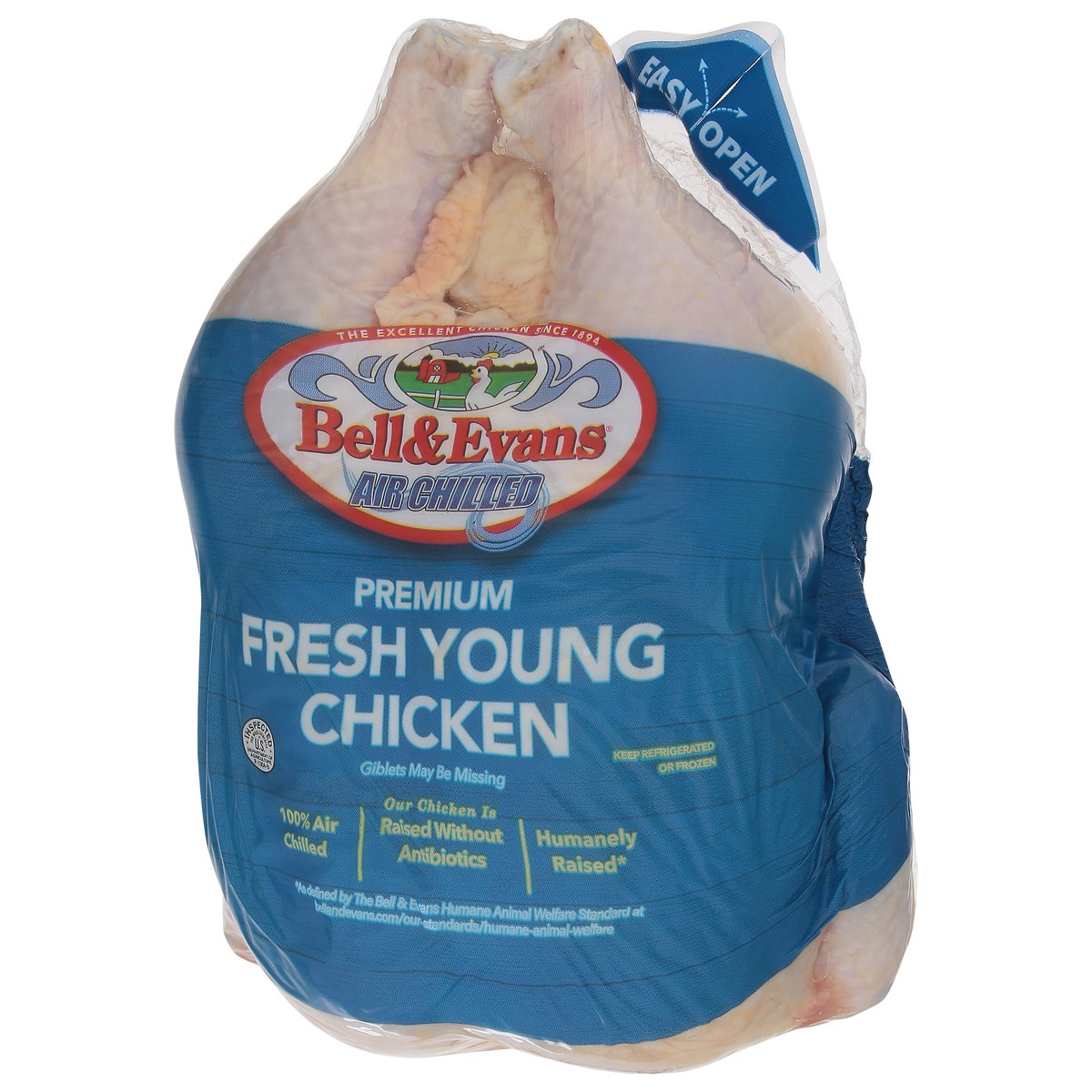 slide 6 of 12, Bell & Evans Premium Fresh Young Chicken 1 ea, per lb