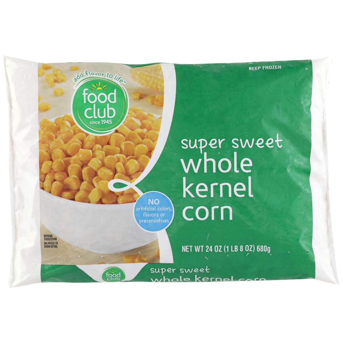 slide 8 of 9, Food Club Super Sweet Whole Kernel Corn, 24 oz