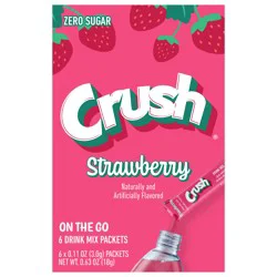 Crush Sugar Free On the Go Strawberry Drink Mix - 6 ea