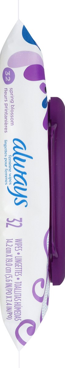 slide 4 of 5, Always Feminine Wipes 32 ea, 32 ct