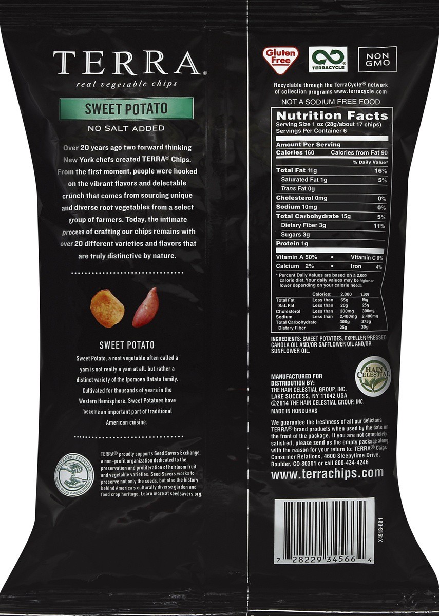 slide 5 of 6, Terra Sweet Potato Chips, 6 oz