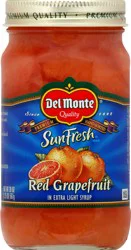 Del Monte Sun Fresh Extra Light Syrup Red Grapefruit Red Grapefruit 20 oz