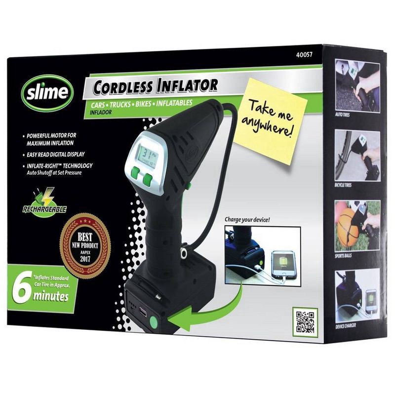 slide 2 of 4, Slime 34"x11"x8" Cordless Inflator - Slime, 1 ct