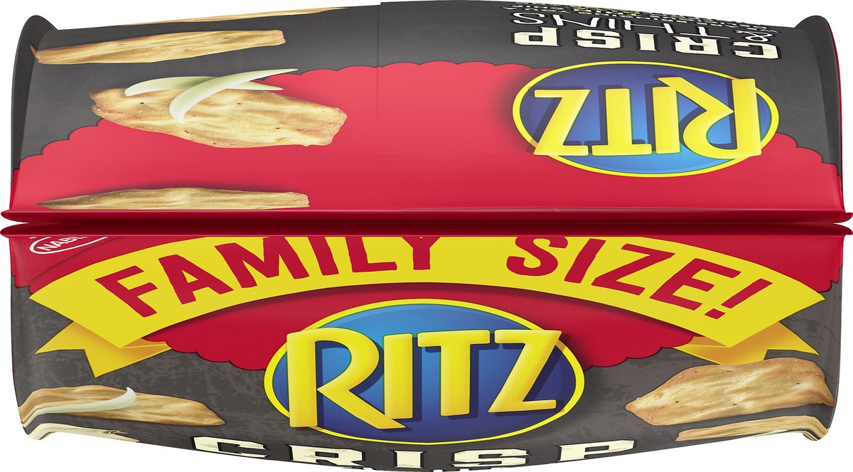 slide 5 of 5, RITZ Crisp and Thins Cream Cheese & Onion Chips, Family Size, 10 oz, 0.62 lb