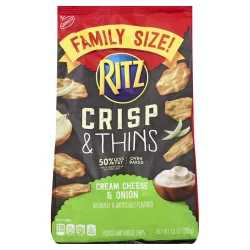 Ritz Cream Cheese & Onion Crisps, Family Size