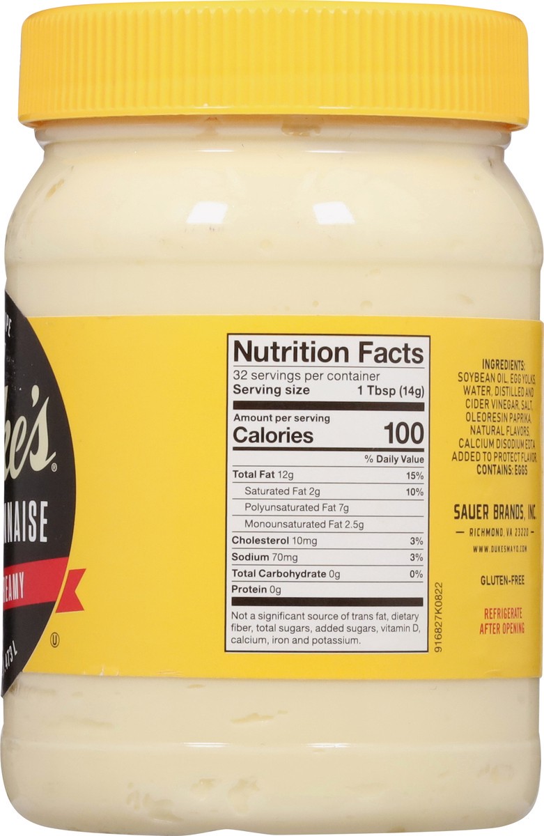 slide 13 of 13, Duke's Real Smooth & Creamy Mayonnaise 16 fl oz, 16 oz