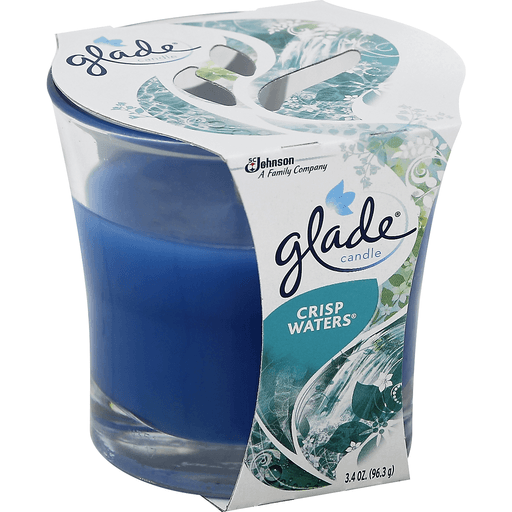 slide 2 of 2, Glade Candle, Crisp Waters, 3.4 oz