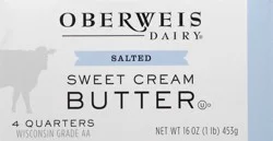 Oberweis Salted Sweet Cream Butter 16 oz