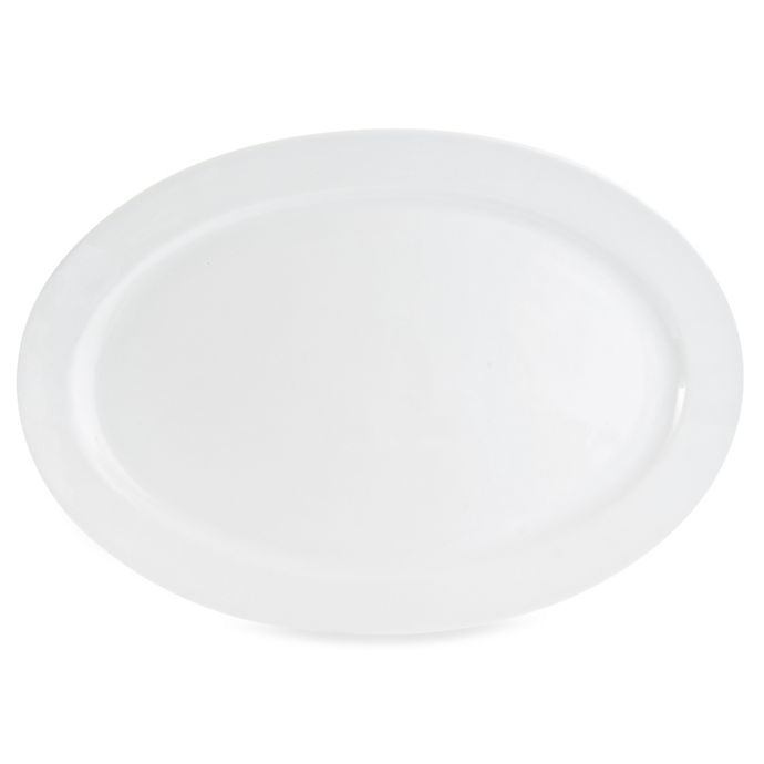 slide 1 of 1, Everyday White by Fitz and Floyd Oversized Oval Platter, 21 in