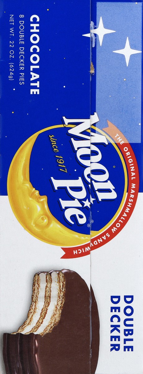 slide 5 of 5, Moon Pie, Chocolate, Double Decker, 8 ct