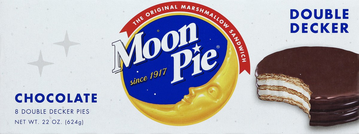 slide 3 of 5, Moon Pie, Chocolate, Double Decker, 8 ct