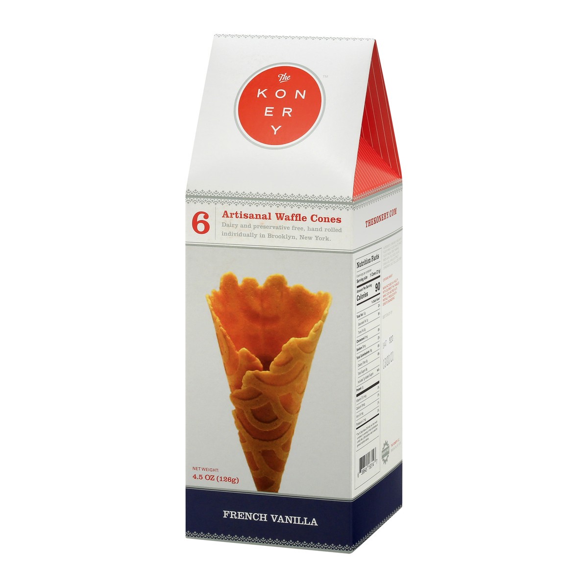 slide 3 of 13, The Konery Waffle Cones 6 ea, 6 ct