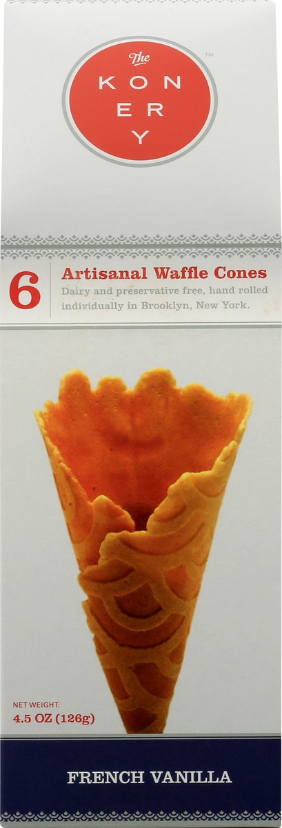 slide 6 of 13, The Konery Waffle Cones 6 ea, 6 ct