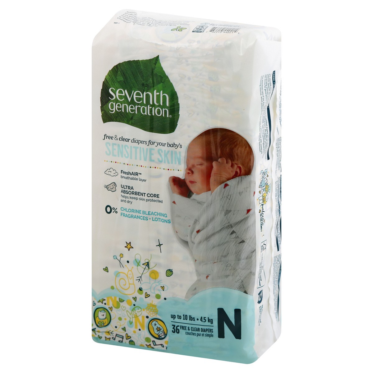 slide 3 of 11, Seventh Generation Diapers 36 ea, 36 ct