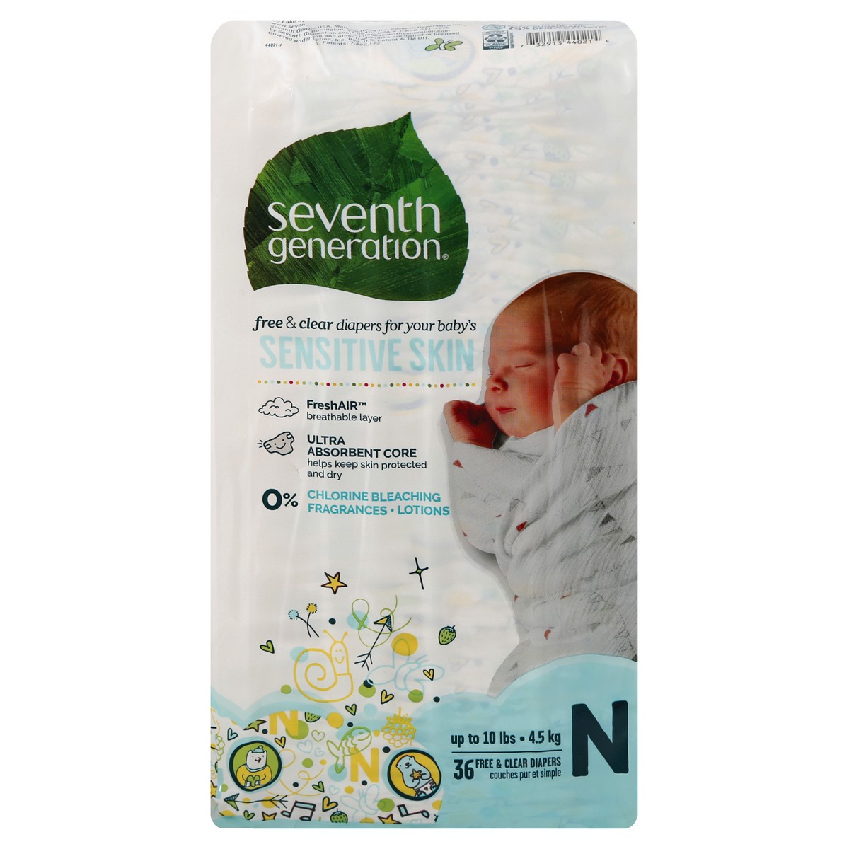 slide 1 of 11, Seventh Generation Diapers 36 ea, 36 ct