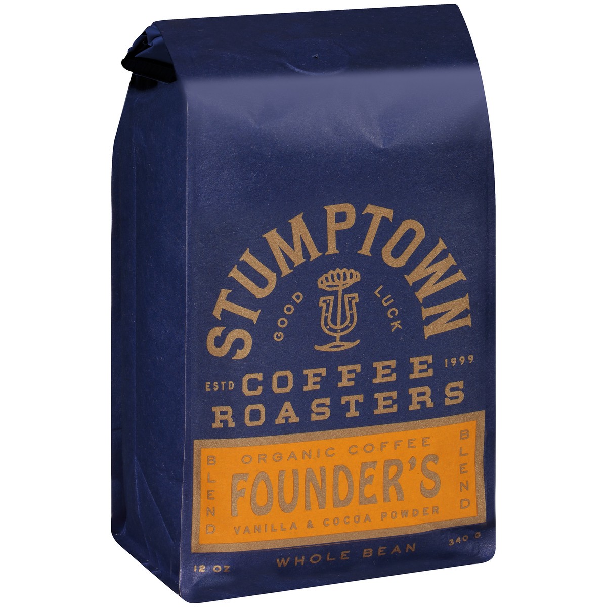 slide 7 of 12, Stumptown Coffee Founder's Blend Vanilla & Cocoa Powder Organic Whole Bean Coffee Stand Up Bag - 12 oz, 12 oz