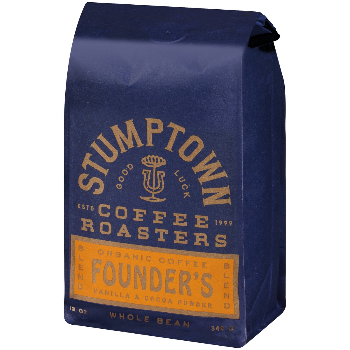 slide 3 of 12, Stumptown Coffee Founder's Blend Vanilla & Cocoa Powder Organic Whole Bean Coffee Stand Up Bag - 12 oz, 12 oz