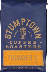 Stumptown Coffee Founder's Blend Vanilla & Cocoa Powder Organic Whole Bean Coffee Stand Up Bag - 12 oz