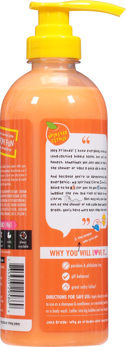 slide 2 of 9, Mr. Bubble 3 in 1 Spirited Citrus Body Wash + Shampoo + Conditioner +Vitamin C 20 fl oz, 20 oz